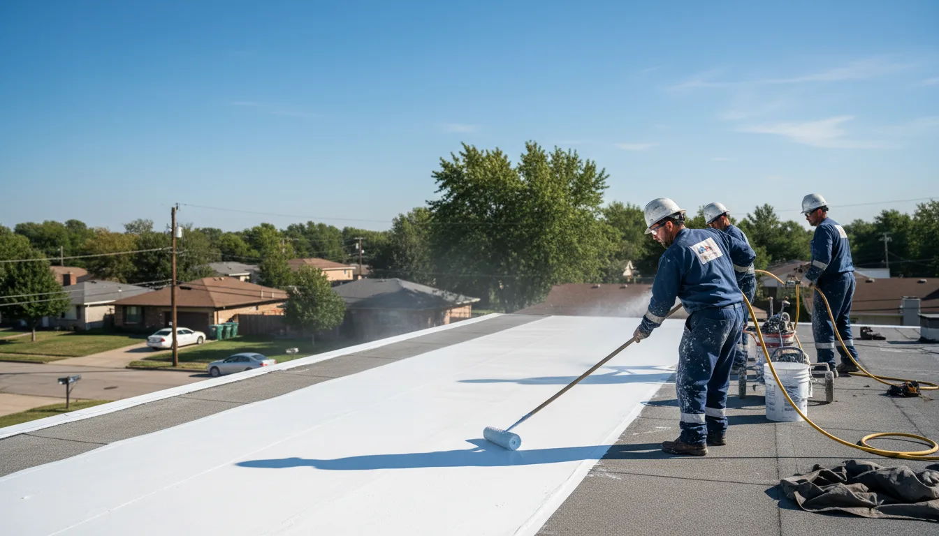 Commercial roof coating in Virginville, PA near me